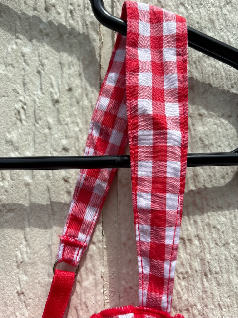 Colsie Gingham Woven Corset Bra in Cosmic Red. Size S NWT - Picture 6 of 9